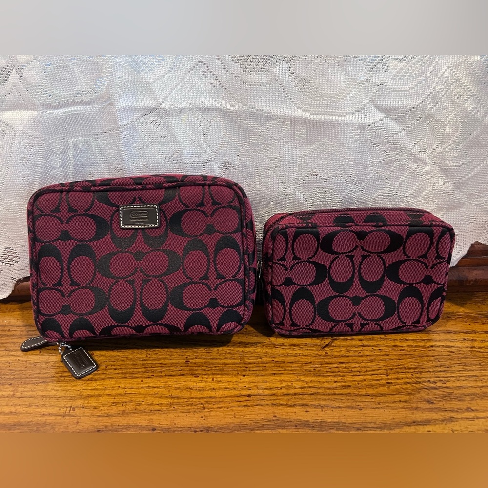 Authentic Coach twin pouches